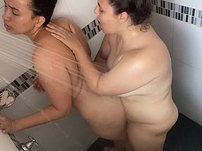 My roommate forgot to close the shower door