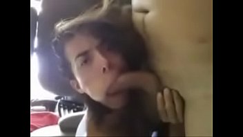 Hot Tgirl Sucking Huge Cock In Back of Car - BasedCams.com