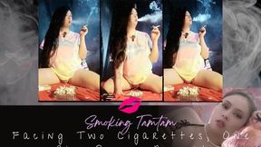 Two Cigarettes, One Shy Pussy Reveal UNCENSORED