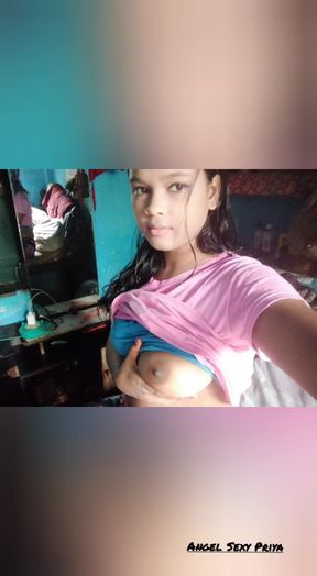 Homemade 6 Pink top desi girl.