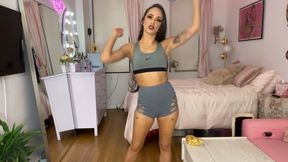 Sneakered Nike Babe Puts U in Your Place