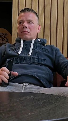 Dared to Jerk off in Busy Coffee Shop - Intense Public Cum