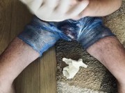 Doing some Weird Stuff - PLASTIC WRAPPED & DUCT TAPED ** I got Too HORNY **