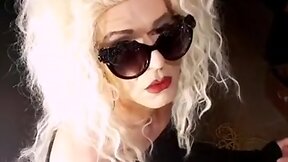 Jennifer lee crossdresser smoking bimbo sunglasses