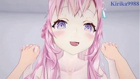 Hakui Koyori and Sakamata Chloe intense sex  � Hololive VTuber POV Hentai