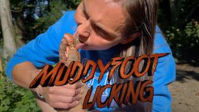Muddy Foot Licking Toe Sucking (MOV HD)