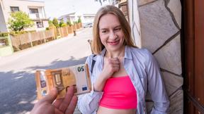 ”Nikki Riddle rides on a massive meat for cash”