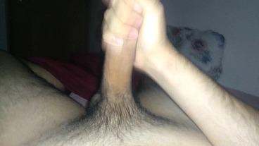 VINCENT JERKING OFF TILL CUM IN BED