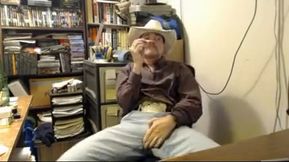 Hot Cowboy man Smoke and Stroke