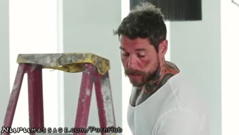 Abella Danger's Handyman Massage Delight