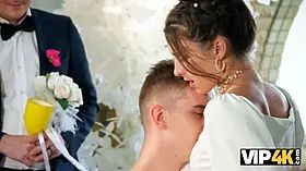 Vip4k. bride was fucked hard and got buttfuck internal cumshot while guests were witnessing