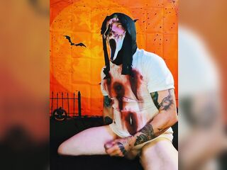 Zombie Ghostface Cosplay Amateur Masturbation Video
