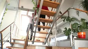 Sweet Kathy takes three huge cocks in her holes