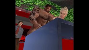 cuckold wife gets breakfast of champions, Big D Brown'_s cum