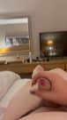 Trans cumshot on chest