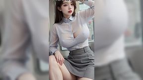 Her pussy juices up as she fucks herself with a vibrator. Her stepbrother can't resist, shoves his hard cock in her eager cunt. Still hungry, he ends up plowing her stepsister's cream-filled pussy