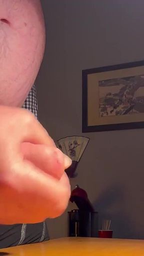 Playing with My Cock at My Desk Again