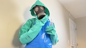 Hazmat Handjob for Stepson