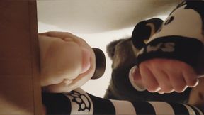 Teen shoves His dick Into a maw/toy~