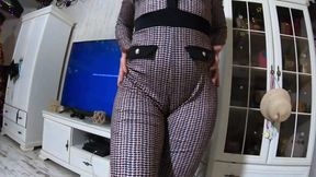 Cheating Wife's Hot Jumpsuit & Fur Hooded Downjacket Blows Husband's Friend &mdash;  232
