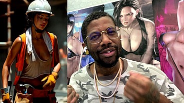 Tight Juicy Bald Pussy Female Construction Worker Fucking Her Co-Workers, AI Generated