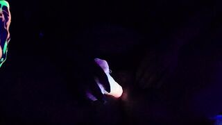 UV Glowing Bad Dragon Dark Play - Too Tight For My Gigantic Dildos