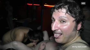 Deepthroat gangbang with cum bitch Aida