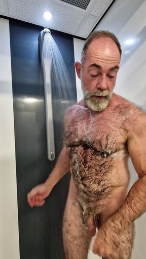 Hairy Jack Taking a Shower