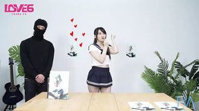 Horny&#x1F975; small Japanese college girl in lace lingerie enjoys intense sex with a big cock&#x1F32D; guy