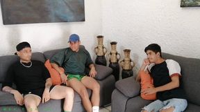 Twink Tickling Trio: Max & Parce Tickle Their College Room Mate Alee. The Boy Seems To Be Super Ticklish. They Show No Mercy With The Ticklee & Tickle Him All Over His Boyish Body. For Twink Lovers!