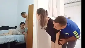 While I Am Watching The Cuckold Fuck My Stepsister, His Best Friend Fucks My Ass Hard