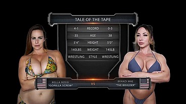 Bella Rossi vs Brandi Mae Female Wrestling