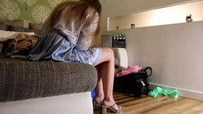 Sexy and Hot Beautiful Skinny Girl Does a Try on Haul for Mini Skirts and Lots of Other Outfits