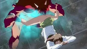 Demon Overpowers Officer with Huge Shaft as Jerks Off Watching