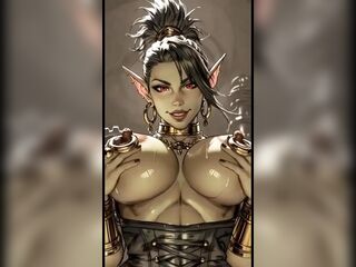 Just Some Female Orc Show Tits, Ai Animation