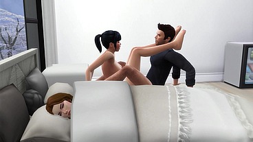 Comendo a amiga da esposa. The Sims 4