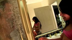 candy martinez swallows facial from sledge hammer