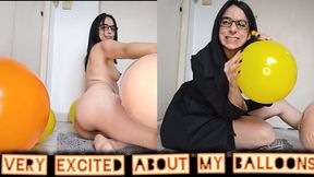 Erotic game with balloons!