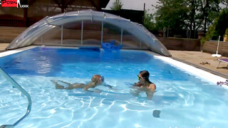 Double Delight Sara and Nessy Unleash Their Lust in the Water