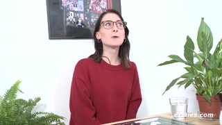 Ersties - 20-year-old Lia from Magdeburg fingers her shaved pussy