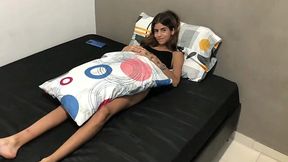Slutty teen stepsister offers her body for a fuck instead of masturbating