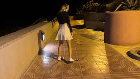 Stranger seduces me outside &mdash;  no clothes &mdash;  crowd watches us