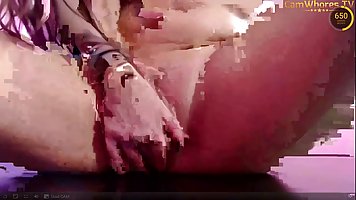 Lori Buckby is rubbing her dripping wet slit in front of the camera and enjoying it