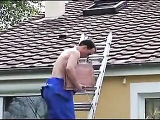 Corpulent older hoe jizzed in throat after screwing outdoors