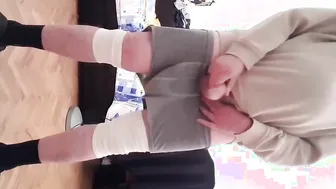 Croatian Daddy Solo Handjob and Cumshot