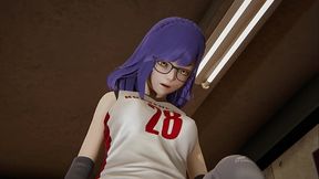 Foot job in the Gym locker