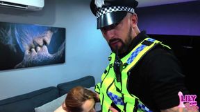 Porn Shoot Audition: Caught by the Police and Fucked
