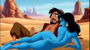 Aladdin's Wish Comes True with Naughty Princess Jasmine