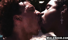 MaleNoir.com - Adrian and two black dudes have fun with intense anal