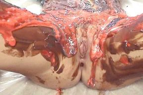 homemade messy porn - painted body porn